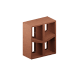VULCANUS boxxoq LogStack 2x2 | Dřevník