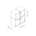 VULCANUS boxxoq LogStack 2x2 | Dřevník