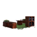 VULCANUS boxxoq LogStack 2x2 | Dřevník